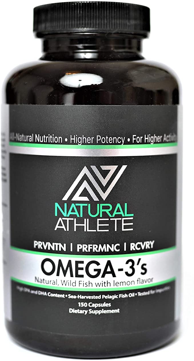 Wild Omega 3 Fish Oil Supplement (150 Capsules) Triple Strength | 3600mg Fish Oil per Serving | Heart, Brain & Joint Health Support