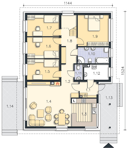 Boston LMB116 - Rzut parteru