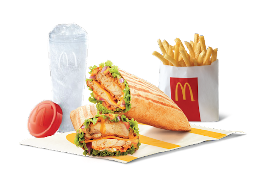 Big Spicy Chicken Wrap + Sprite + Fries (R)