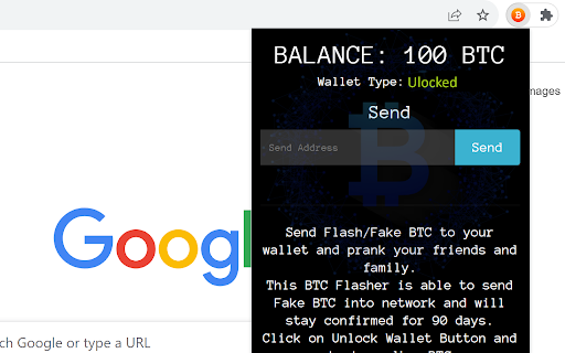 Flash Bitcoin Sender - Send Fake Bitcoin