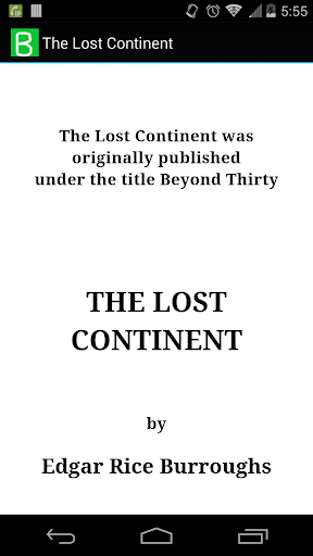 The Lost Continent