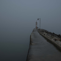 nebbia al molo di 