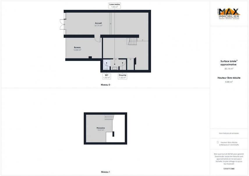 Vente locaux professionnels  85 m² à Ajaccio (20000), 179 000 €