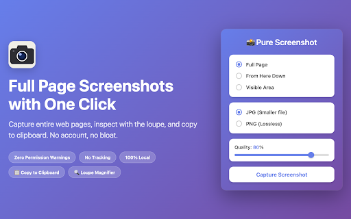 Pure Screenshot | FullPage screenshot 1