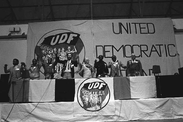 The launch of the United Democratic Front in Cape Town saw a groundswell of unity among many organisations fighting for liberation. File photo.