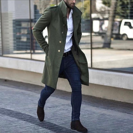 Title 5, Mid-length slot pocket casual coat, a comfortab...