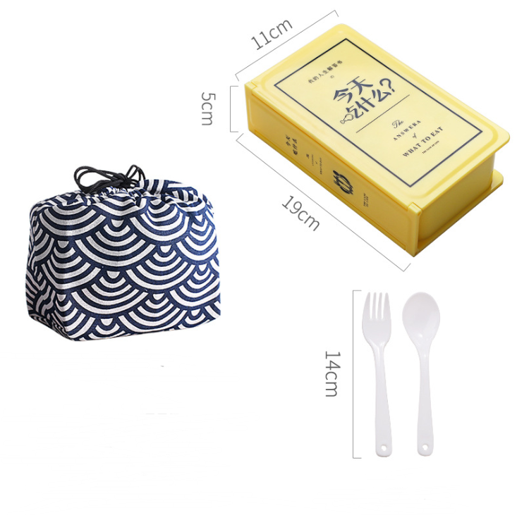Prosta, przenośna Bento Box na lunch i przekąski w podróży, z przegródkami do organizacji i przechowywania świeżych posiłków.