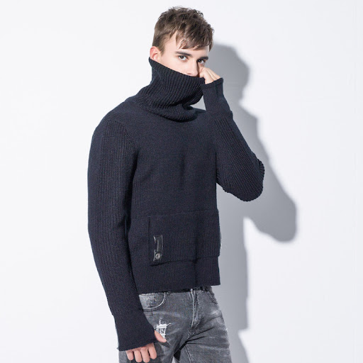 Title 5, Mens knit coat, European and American brands, ...