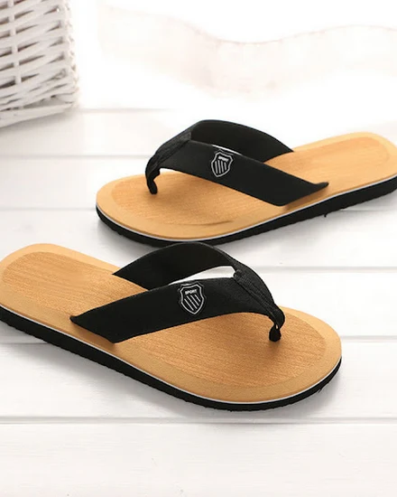 2022 Slippers Men Summer Flip Flops Beach Sandals Anti-Sl... - 2