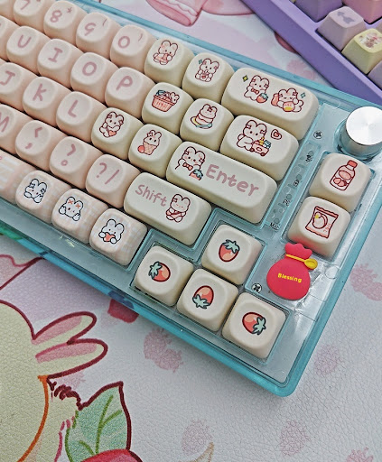 Title 7, Snack Bunny Key Cap Cute Cartoon MOA Height Sma...