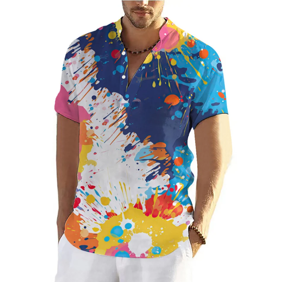 Muška Fashion Summer Graffiti 3D štampana majica, prozračna i lagana, idealna za leto, moderan urbani stil.
