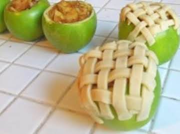 Apple Pie Baked in the Apple.