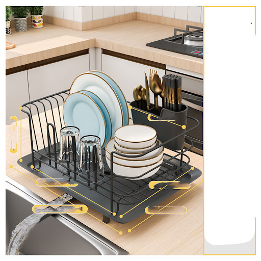 Title 5, Stainless Steel Dish Rack Drain Rack Kitchen Sh...