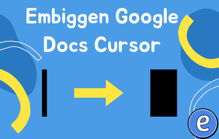 Embiggen Google Docs Cursor small promo image