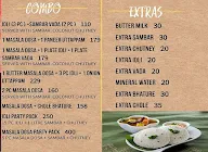 Dosawala menu 2