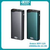 Pin Sạc Dự Phòng Remax Rpp - 129 20000Mah Sạc Nhanh Qc3.0 Max 22.5W, Type - C Pd 18W - Nhất Tín Computer