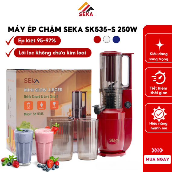 Máy Ép Chậm Seka Sk 535S Công Suất 250W Bảo Hành 12 Tháng