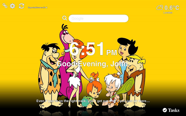 Flintstones HD  Wallpaper Tab Theme