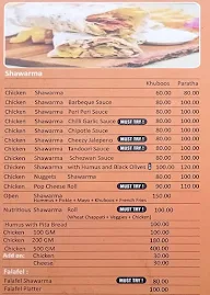 Arbeek Shawarma's and More menu 2