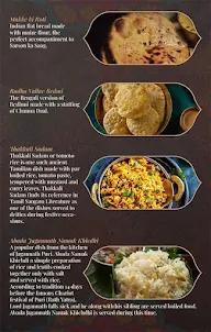 Varr Temple Food Of India menu 2