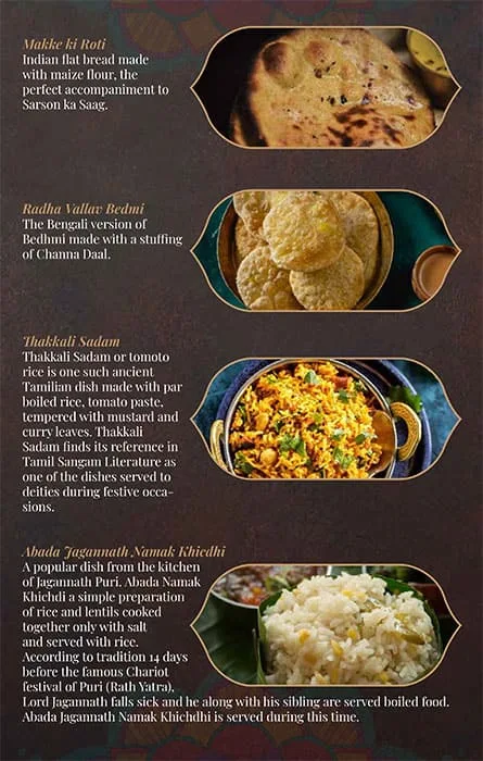 Varr Temple Food Of India menu 