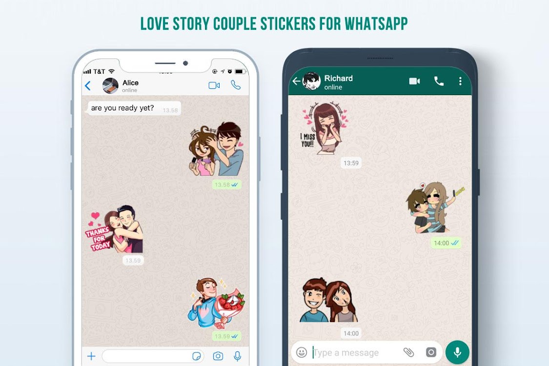 Love Couple Sticker For Whatsapp Wastickerapps Android