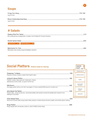 The Social Town House menu 2