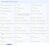 SAMRAT SNACKS CORNER menu 1