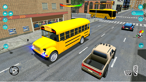 Screenshot Coach School bus driving game