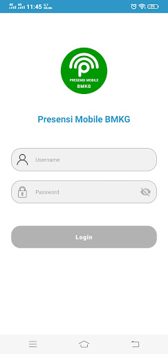 Screenshot Presensi Mobile BMKG