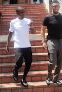 Thembinkosi Lorch outside the Randburg magistrate's court after his assault case was postponed to November 21.  