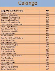 Cakingo Food Delivery menu 1