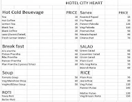 City Heart Restaurant menu 2