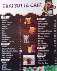 Chai Sutta Cafe menu 1