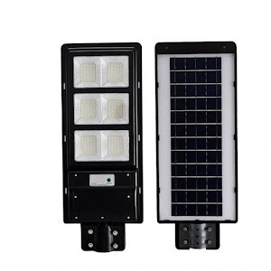 Lampa solara stradala LED, Jortan 300W, suport, telecomanda