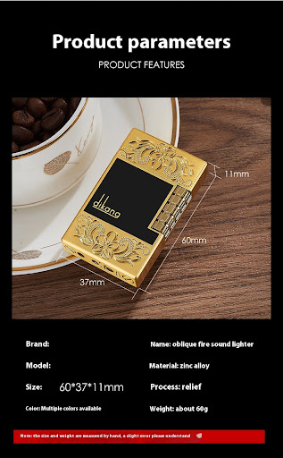 Title 8, Personalized Metal Open Flame Portable Lighter ...