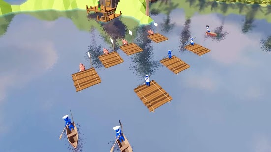 Stupid Raft Battle Simulator 2.3 APK + Мод (Unlimited money) за Android