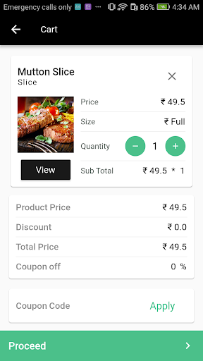 Flutter Food Ordering and Restaurant Mobile App