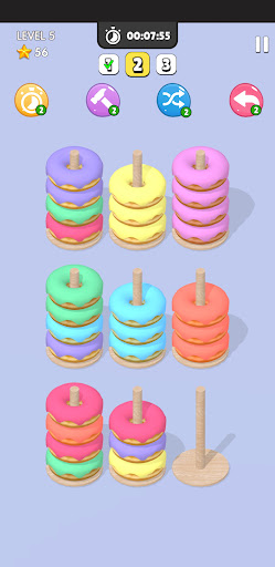 Screenshot Donut Sort Match 3D Game