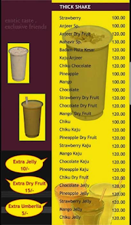 Mahavir Ice Cream menu 3