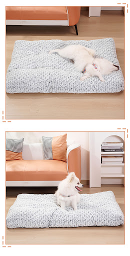 Title 9, Thickened Rose Velvet Dog Bed, More Cotton, Sof...