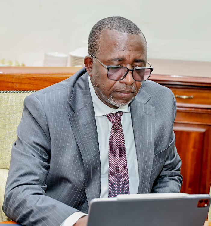 Agriculture Cabinet Secretary Mithika Linturi during the joint cabinet committee meeting at DP Gachagua Karen residence on March 12, 2024.