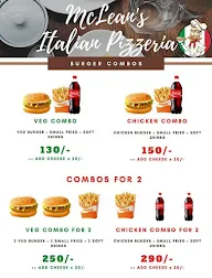 Mcleans Italian Pizzeria menu 1