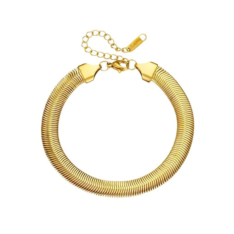 Bracelet en acier titane 8mm pour femme, mode simple. Élégant et durable, ce bijou intemporel offre confort et style au quotidien. Un accessoire parfait.