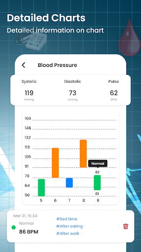 Screenshot Blood Pressure Tracker