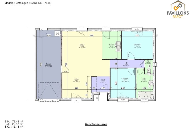  Vente Terrain + Maison - Terrain : 770m² - Maison : 84m² à Revigny-sur-Ornain (55800) 