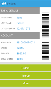 My Student Account - náhled