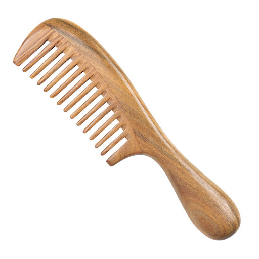 Title 3, Green Sandalwood Hair Comb, detangles gently, m...