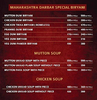 Hotel Maharashtra Darbar House Of Biryani menu 5
