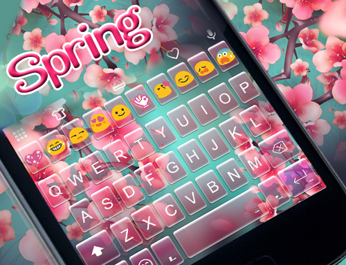 Spring Emoji Keyboard Theme